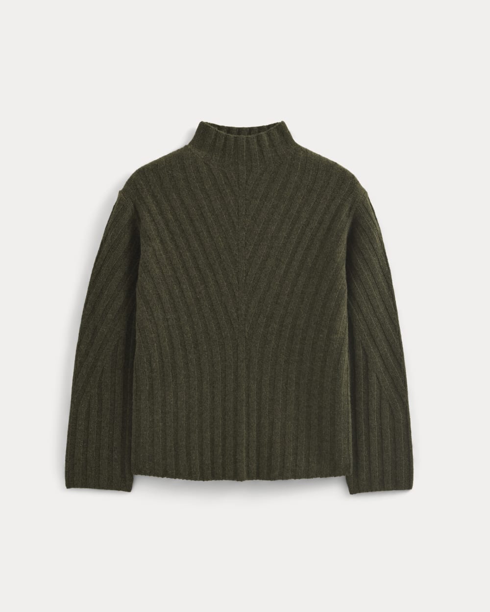 womens-funnel-neck-sweater-wool-cashmere-heather-beech | alt