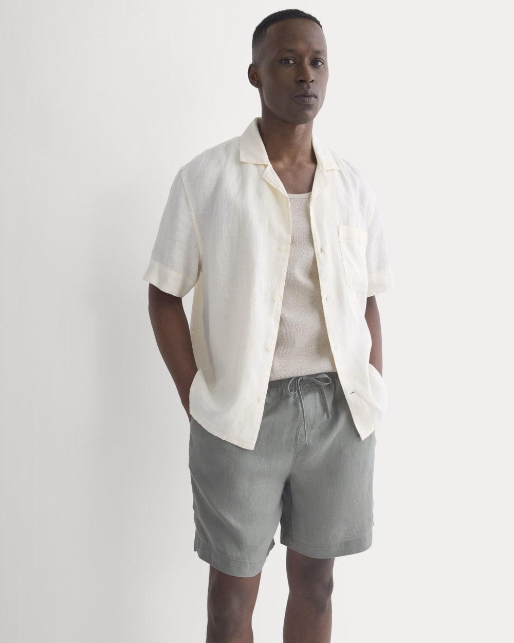 mens-linen-easy-short-agave-green | primary