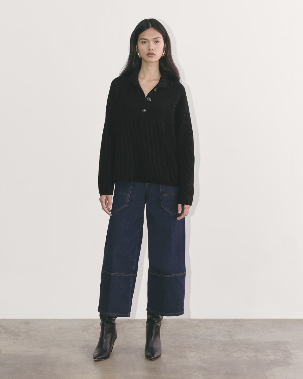 womens-wool-cashmere-cocoon-henley-sweater-black