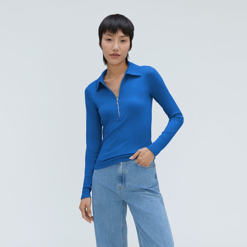 womens-super-soft-zip-polo-lapis-blue