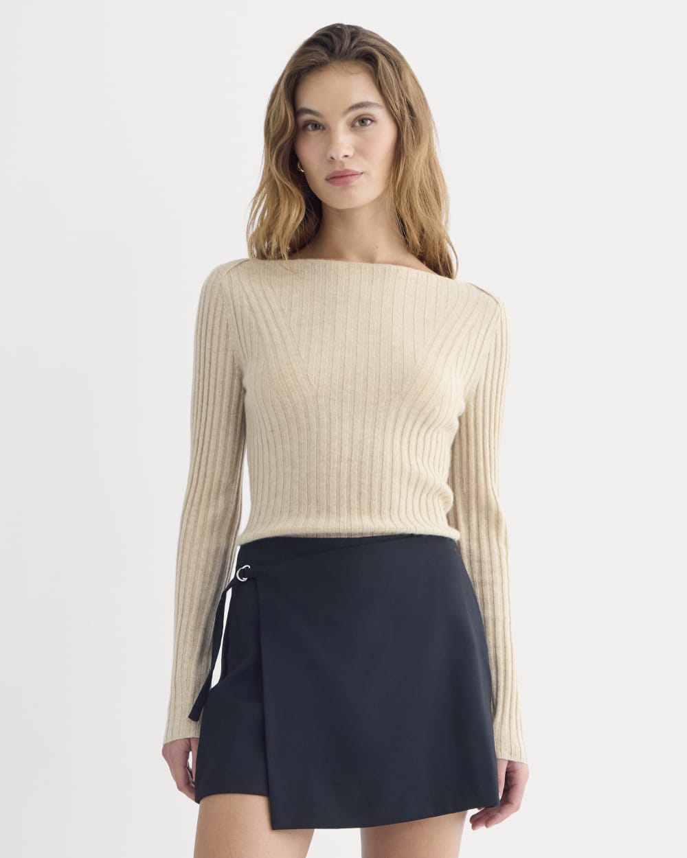 womens-cashmere-ribbed-boat-neck-sweater-heather-light-camel | primary
