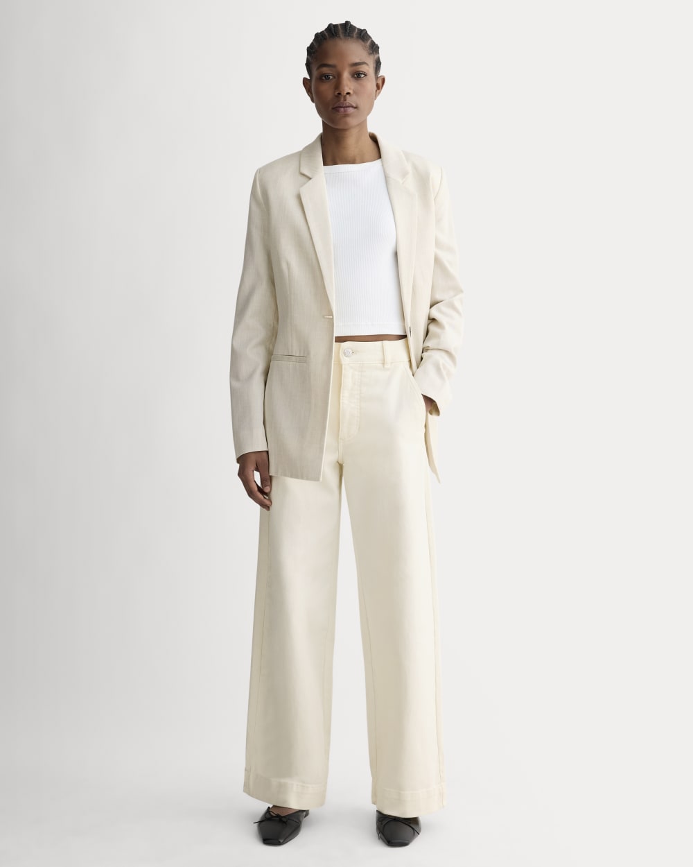 The Utility Wide-Leg Pant | Bone Everlane The Utility Wide-Leg Pant | Bone Everlane