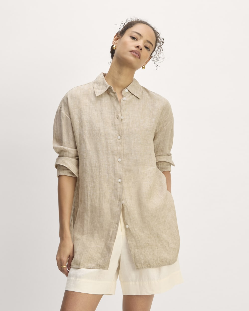 womens-linen-boyfriend-shirt-cornstalk-chambray | primary