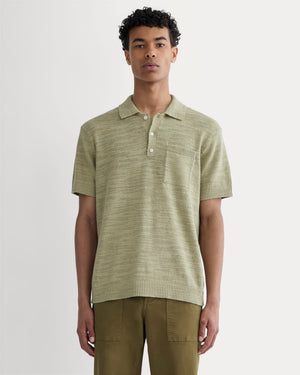 The Cotton Linen Polo | Eucalyptus