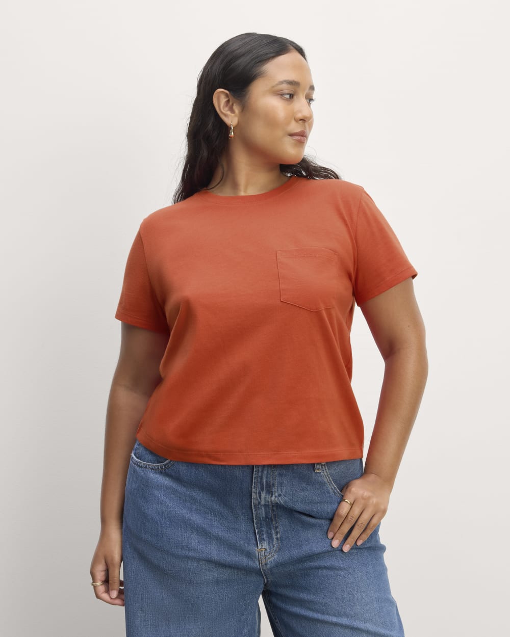 womens-organic-cotton-box-cut-pocket-tee-poppy-red | primary
