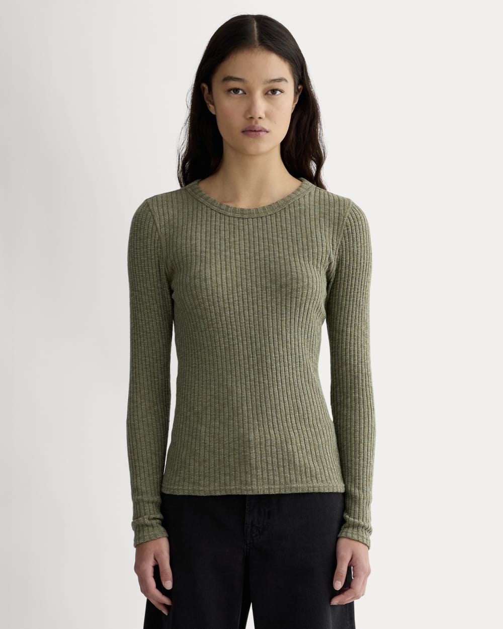 The Cozy Rib Long-Sleeve Tee | Kalamata – Everlane