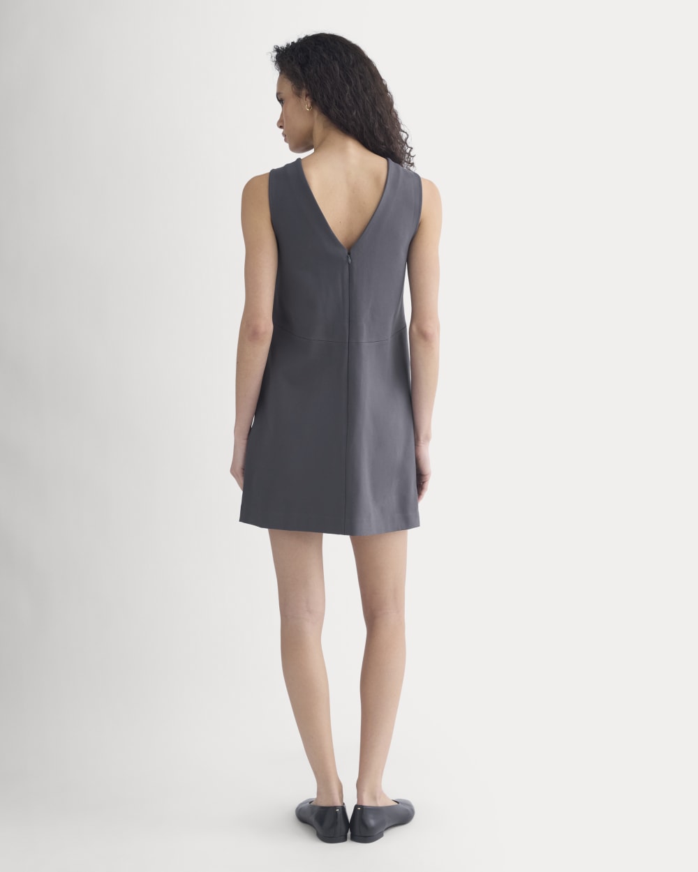 womens-ponte-v-neck-mini-dress-graphite