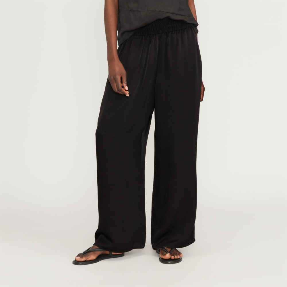 womens-satin-pull-on-pant-black | primary