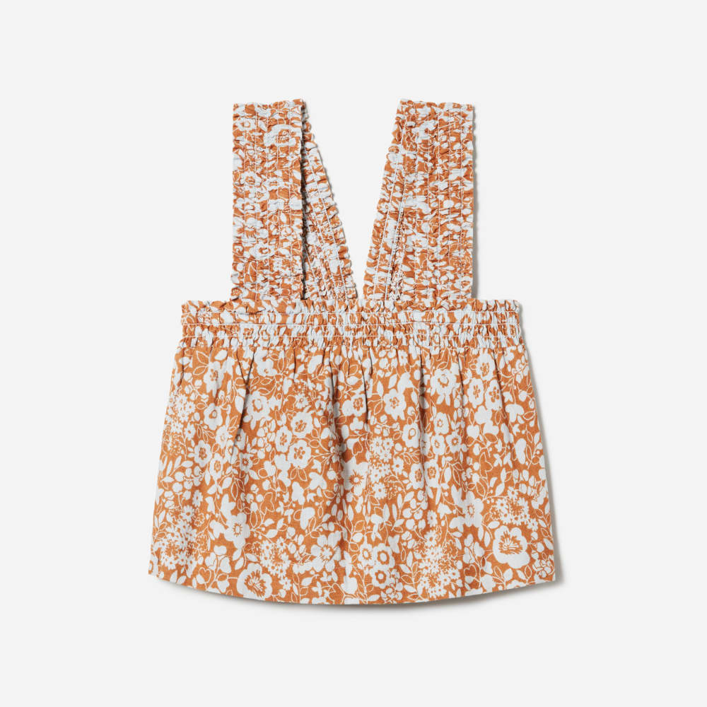 womens-smocked-linen-cami-honey-floral | alt