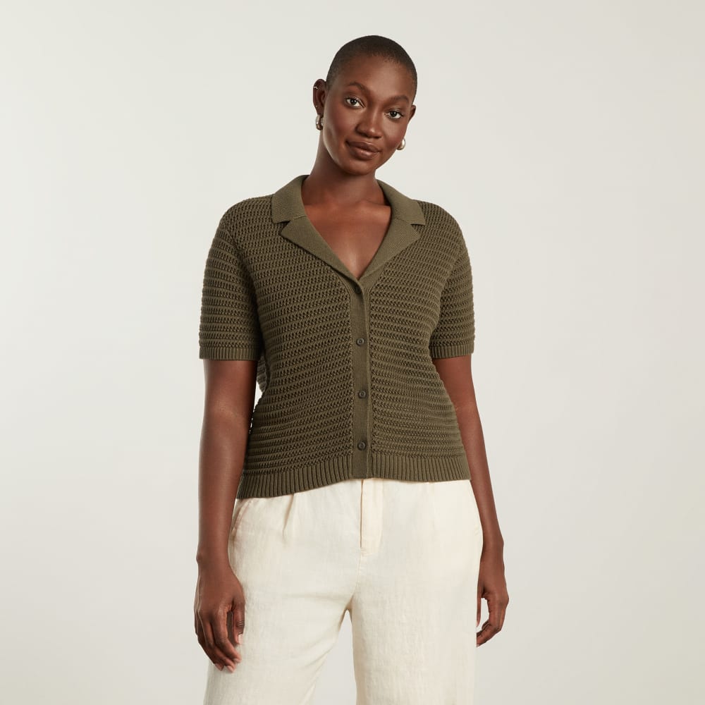 womens-crochet-knit-polo-beech | primary