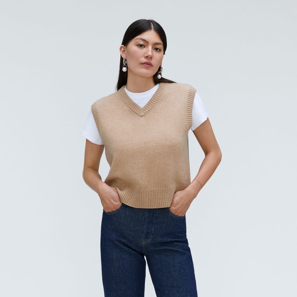 The Cashmere Vest | Light Camel – Everlane
