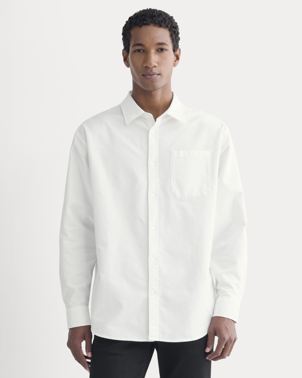 Everlane Oversized Oxford Shirt In White, Size Small, Cotton Everlane Oversized Oxford Shirt In White, Size Small, Cotton