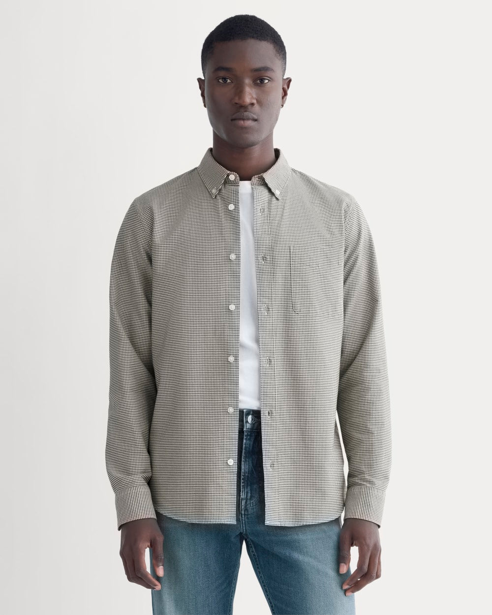 The Slim Oxford Shirt | Forest Night Gingham | Standard Everlane The Slim Oxford Shirt | Forest Night Gingham | Standard Everlane