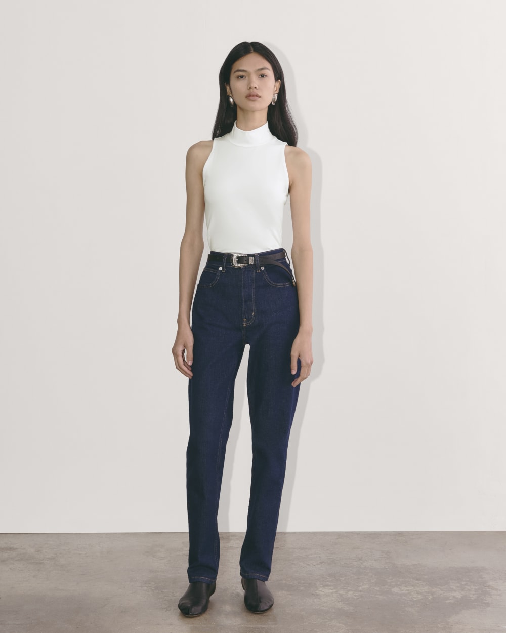 womens-supima-cutaway-mockneck-tank-white