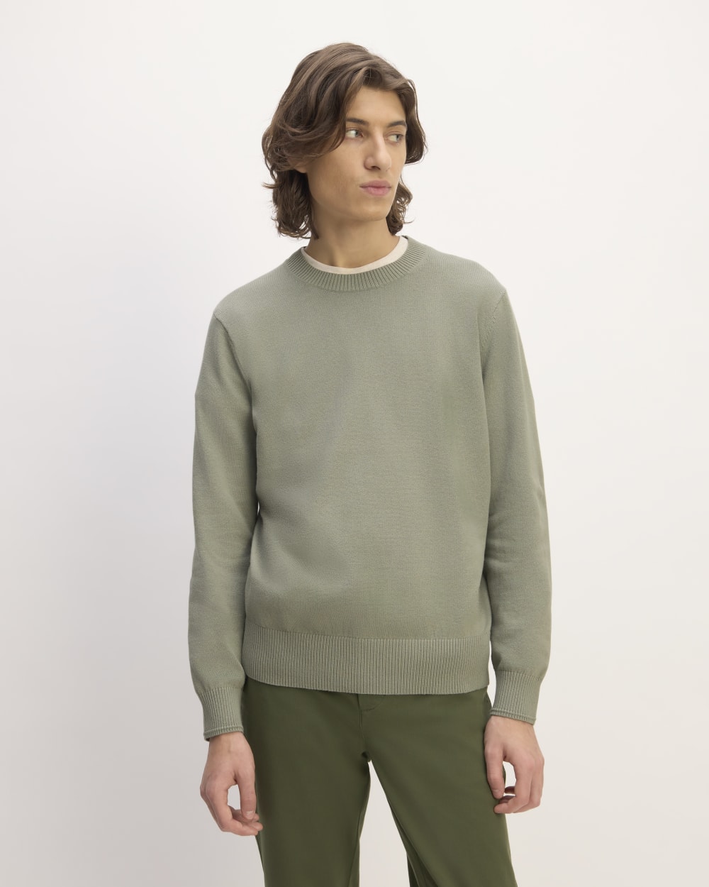 The No-Sweat Sweater | Uniform | Sage Green – Everlane