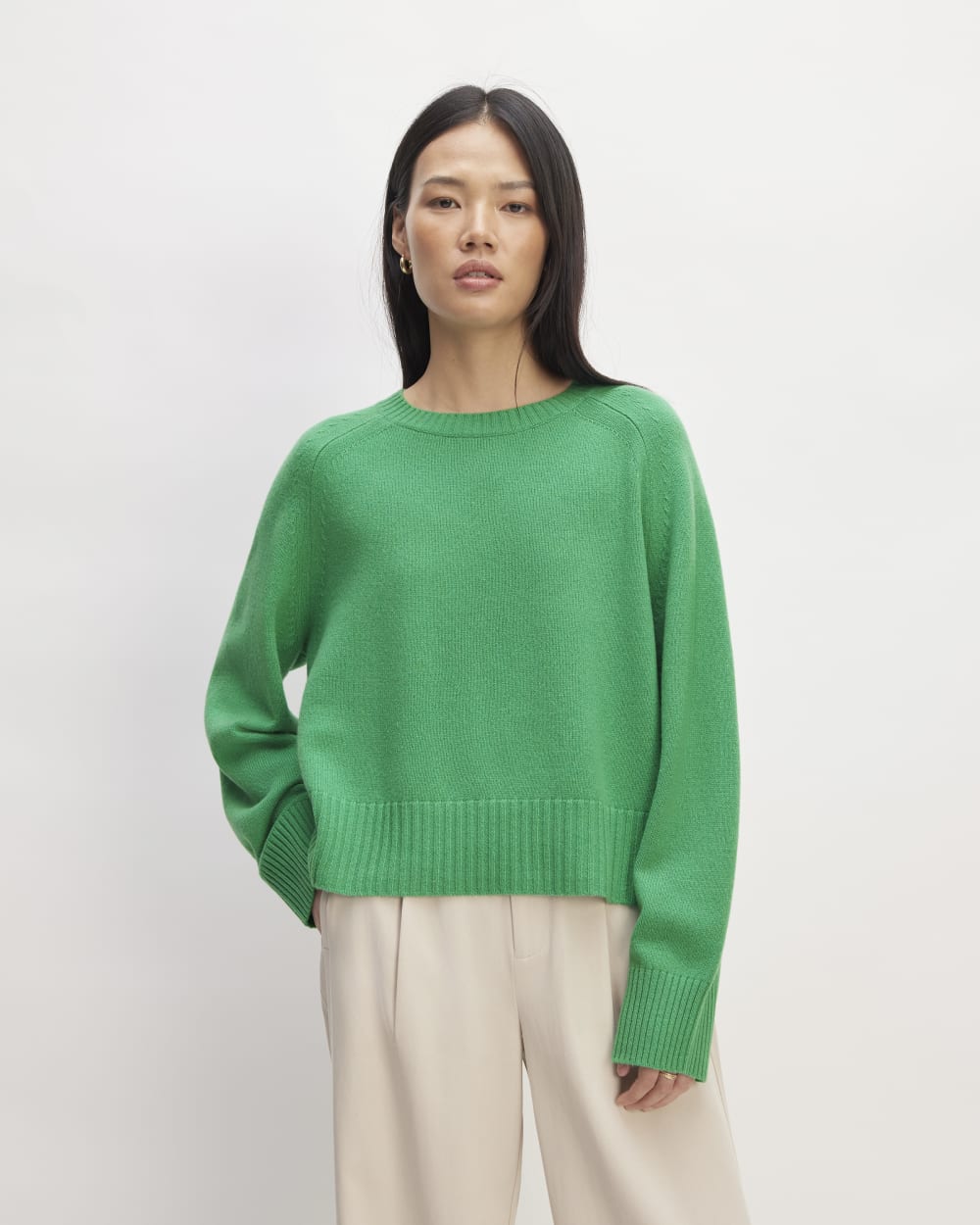 womens-recashmere-cropped-crew-sweater-jade | primary