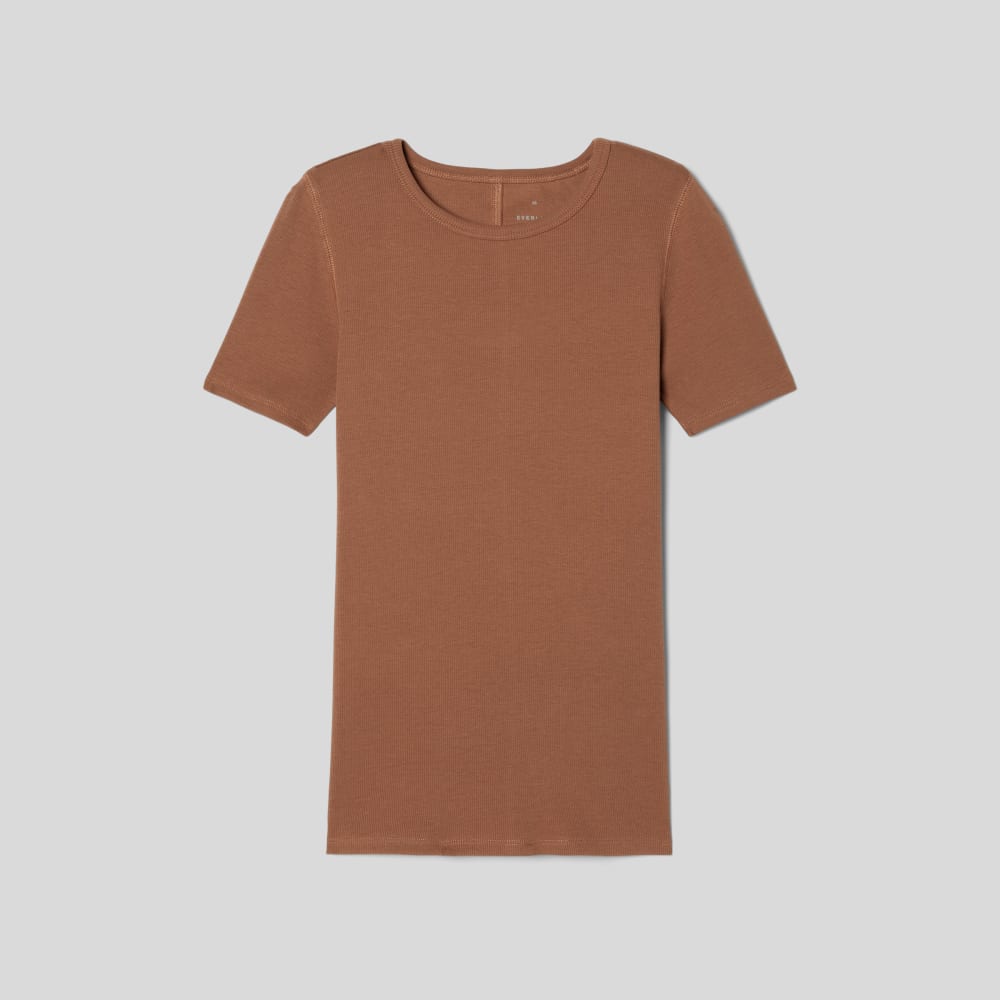 womens-supima-micro-rib-crew-cocoa-brown | alt