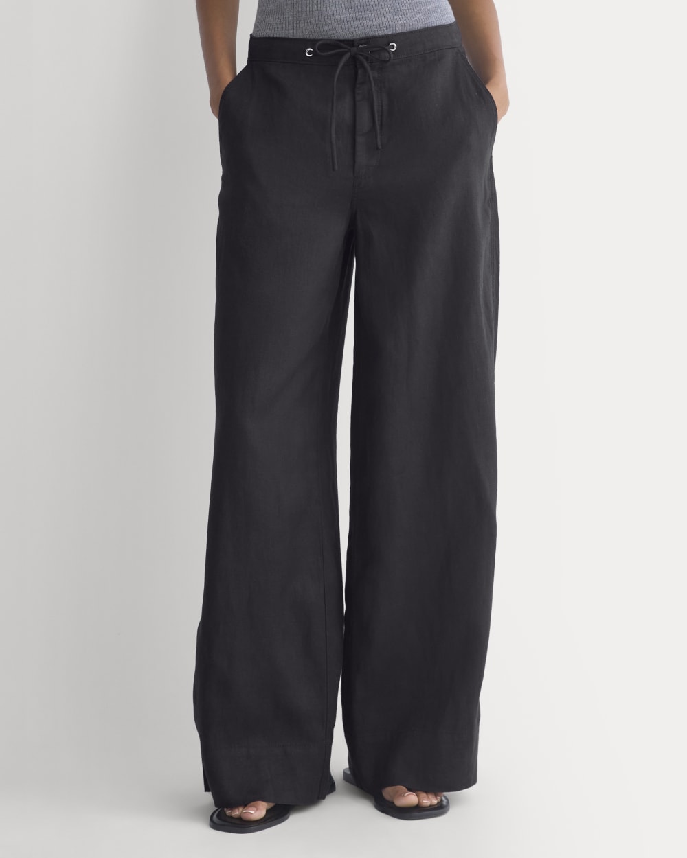 womens-wide-leg-drawstring-pant-in-linen-black