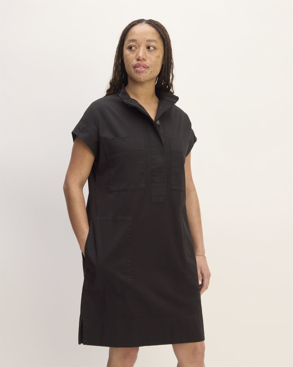 The Easy Workwear Dress | Black  Everlane
