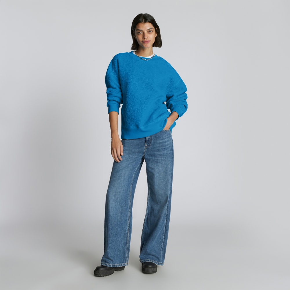 womens-renew-teddy-oversized-crew-horizon-blue