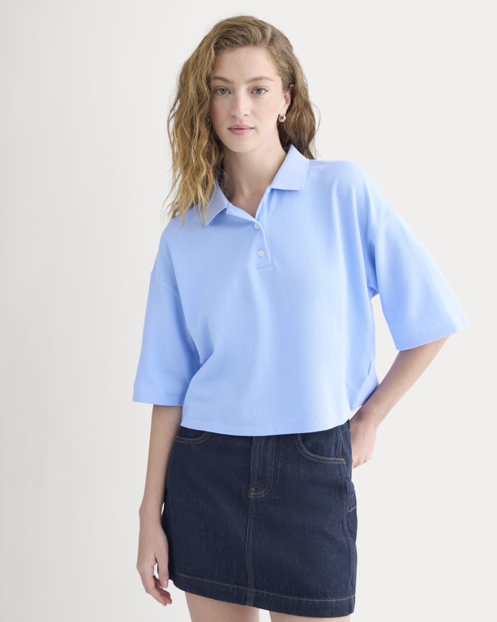 womens-pique-boxy-polo-open-air-blue | primary