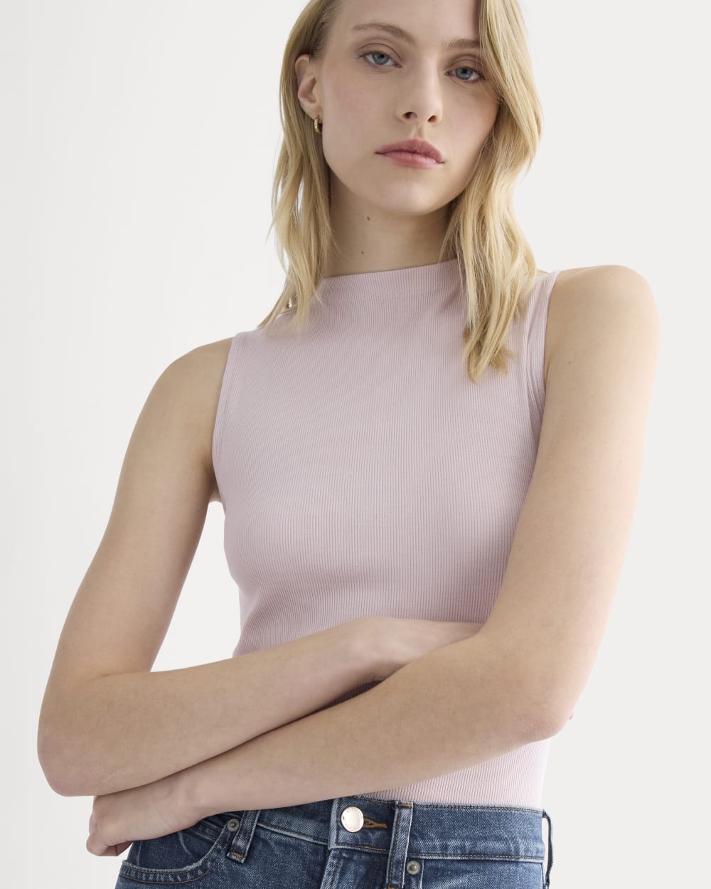 womens-supima-micro-rib-funnel-neck-tank-burnished-lilac | primary