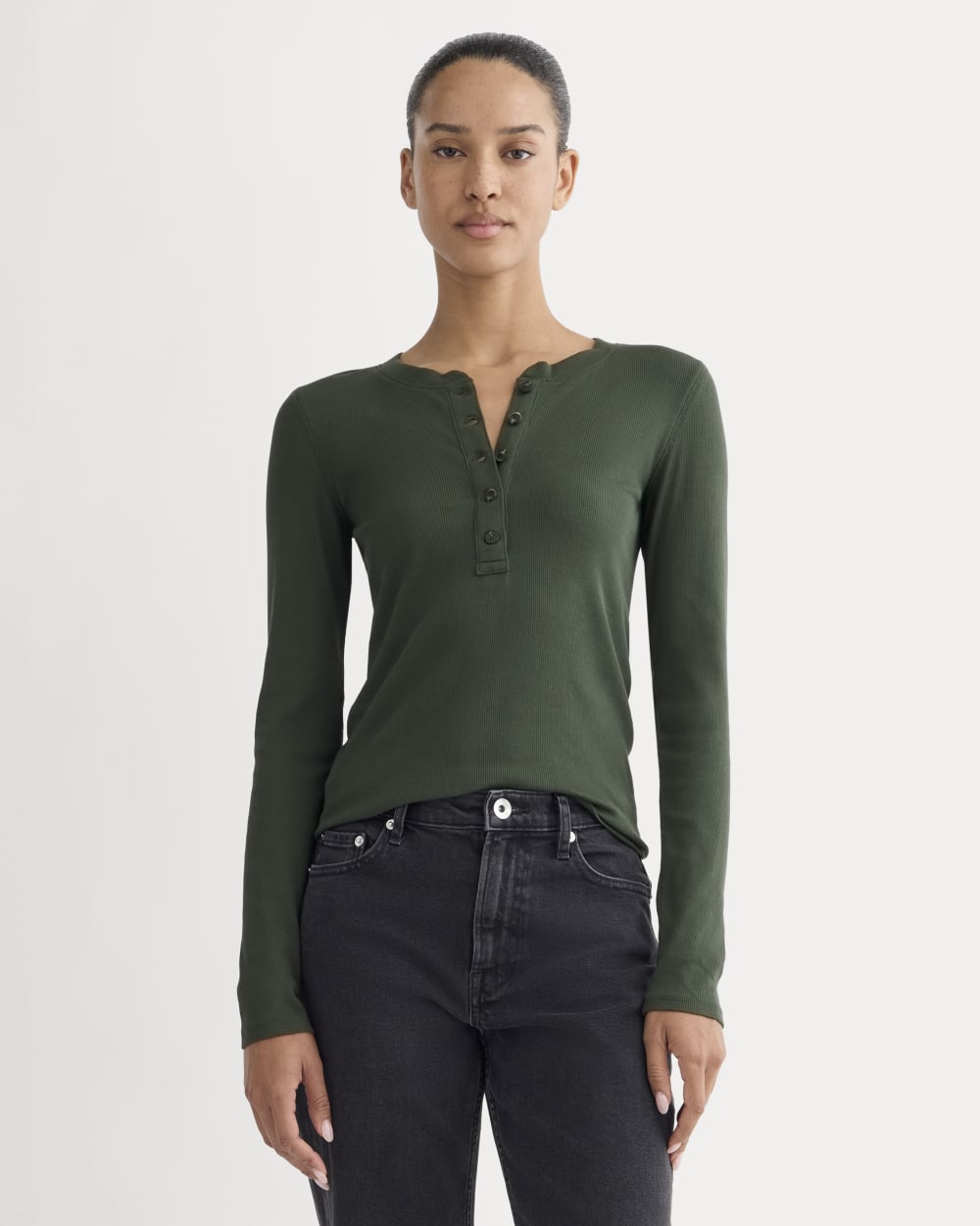 Katoenen henley T-shirt met lange mouw - Ralph Lauren® NL Katoenen henley T-shirt met lange mouw - Ralph Lauren® NL