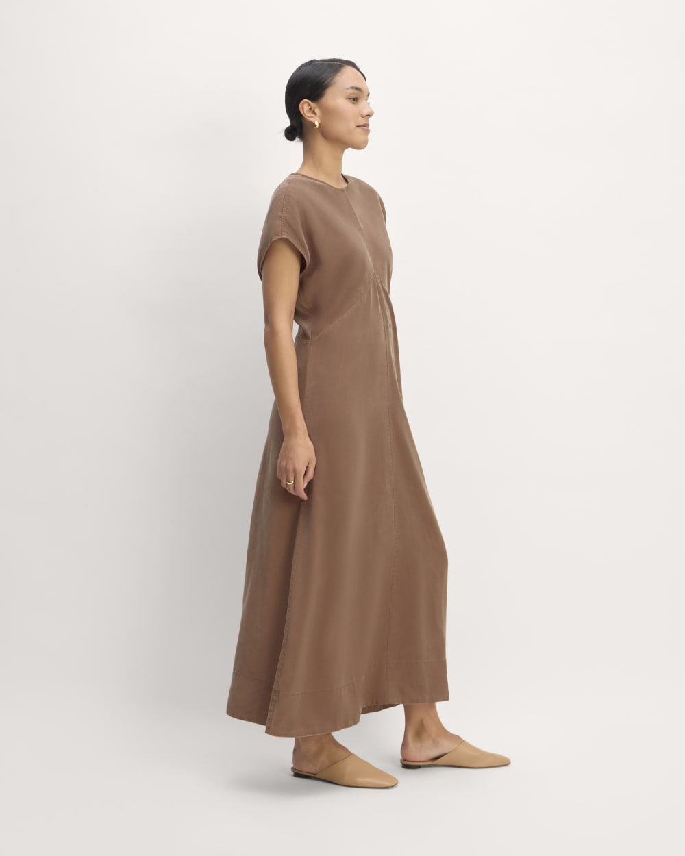 womens-tencel-short-sleeve-midi-dress-carob-brown
