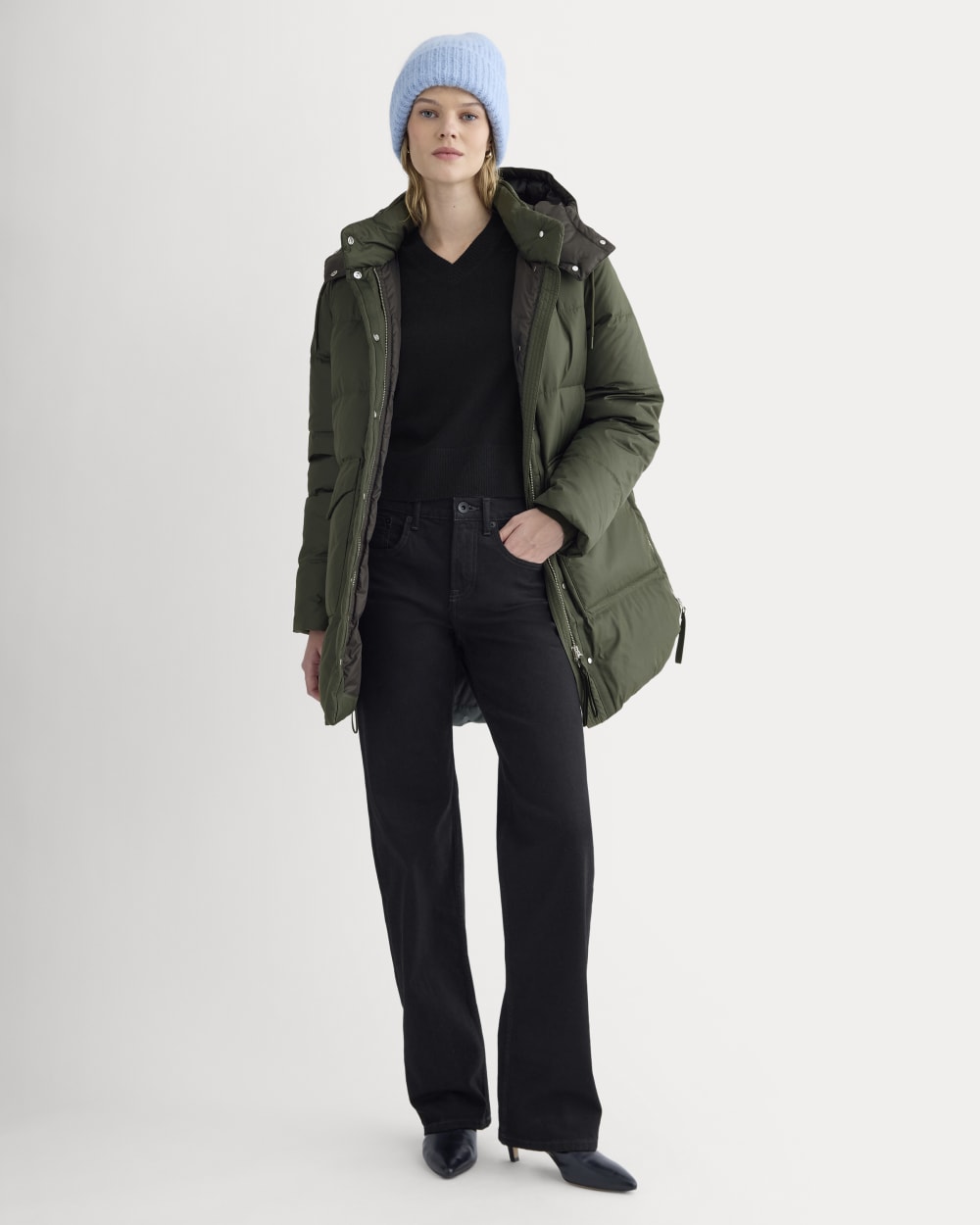 womens-the-everpuff-long-dark-green