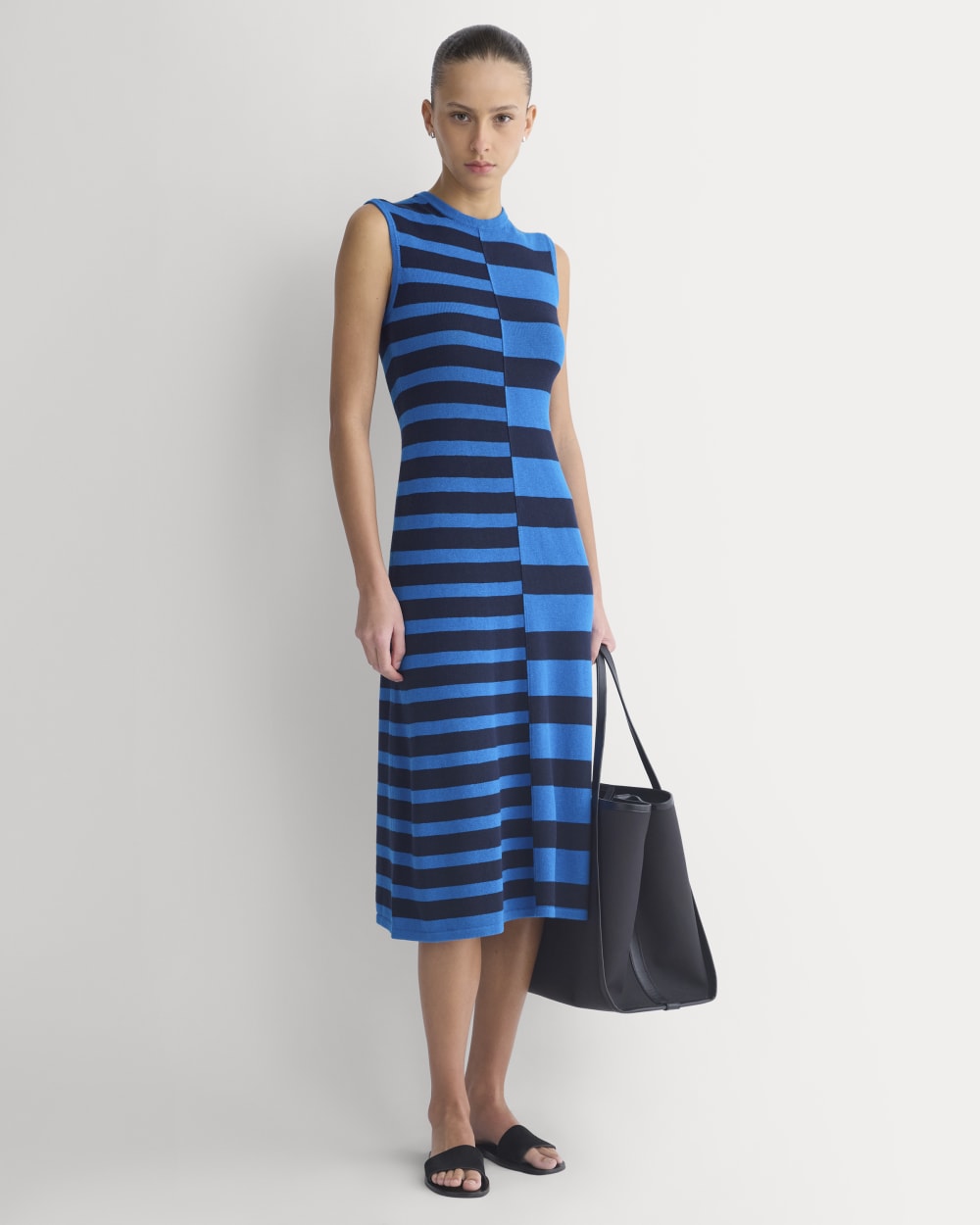 womens-striped-sweater-midi-dress-imperial-blue-true-navy-duo-stripe | primary