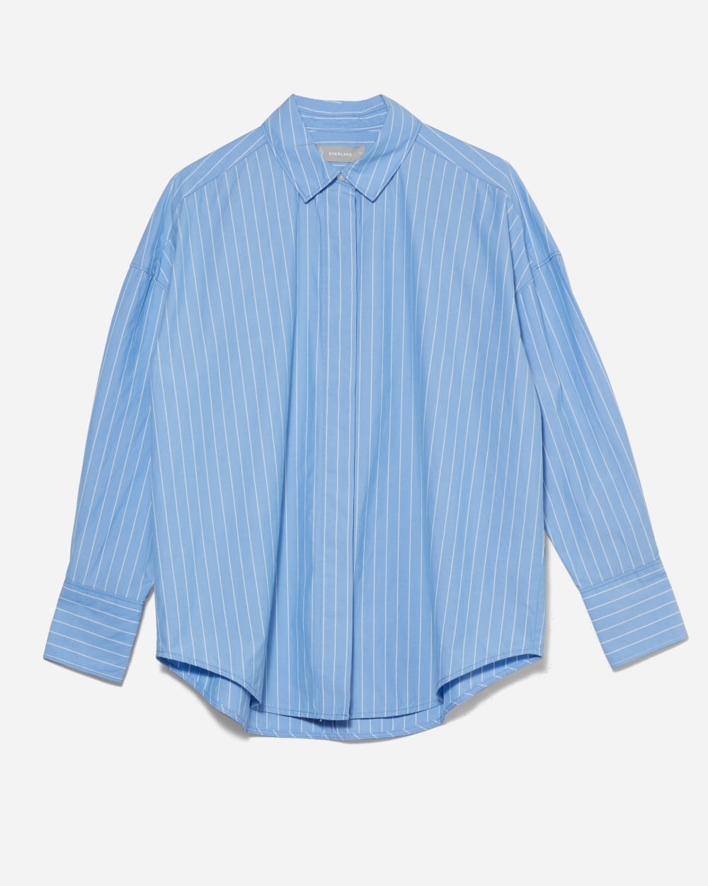 womens-oversized-poplin-shirt-blue-stripe | alt