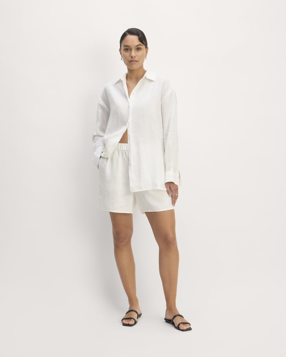 White Shirt White Dress Shorts Womens The Linen Easy Short White Everlane White Shirt White Dress Shorts Womens The Linen Easy Short White Everlane