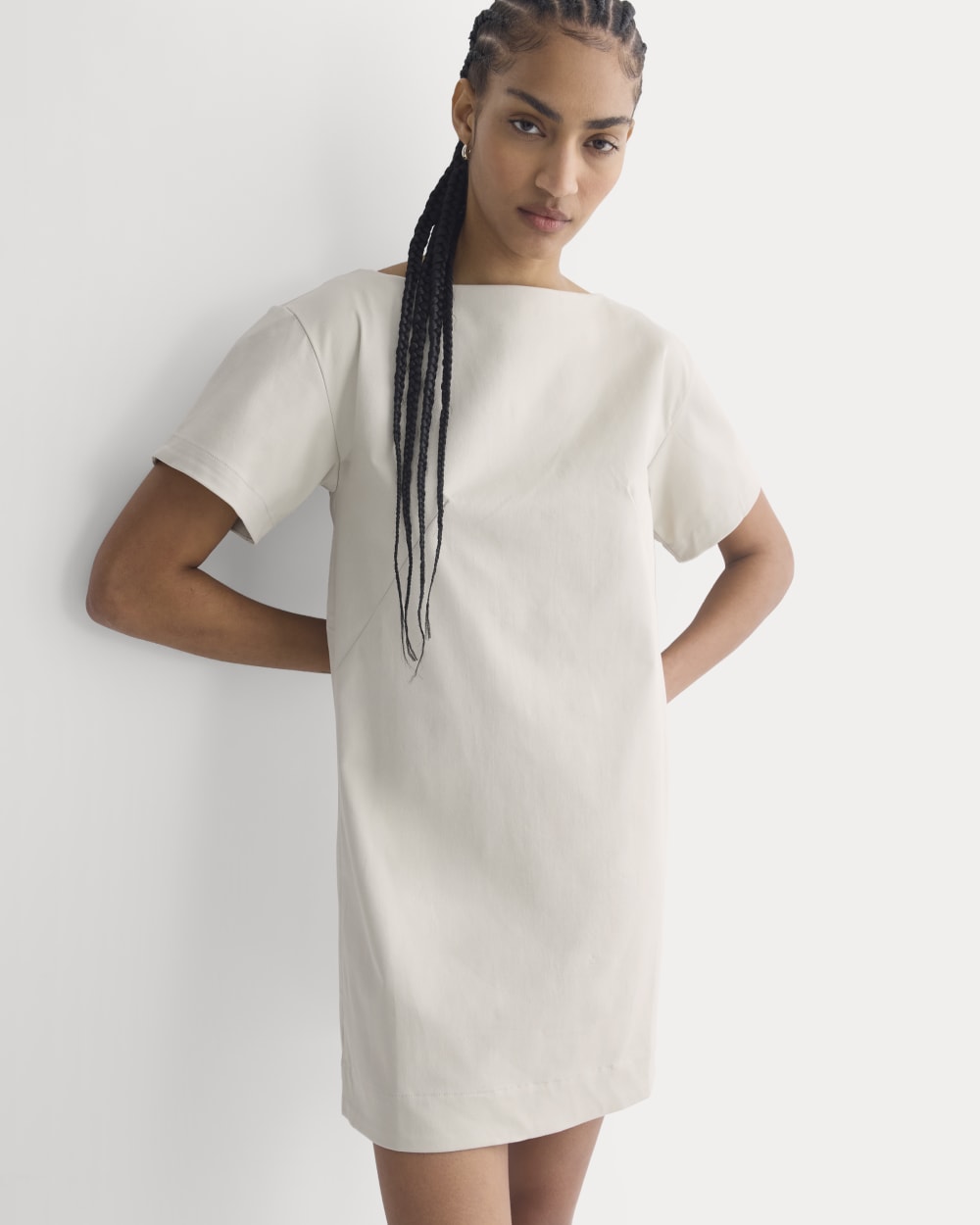 womens-boatneck-mini-dress-peyote | primary