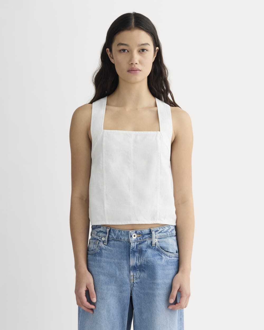 womens-crossback-tank-linen-natural-chambray | primary