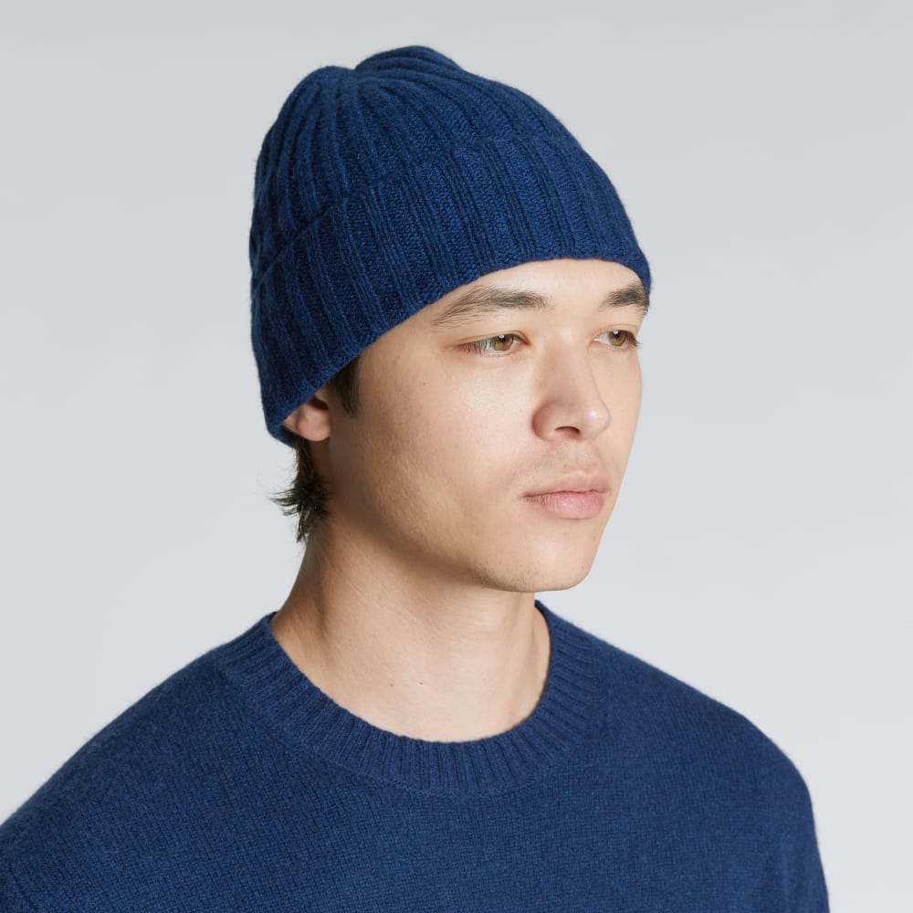 unisex-recashmere-beanie-bright-navy | primary