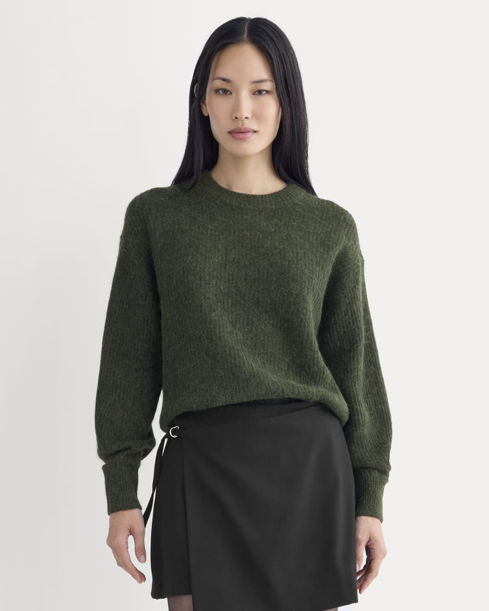 womens-alpaca-ribbed-cocoon-crew-dark-forest | primary