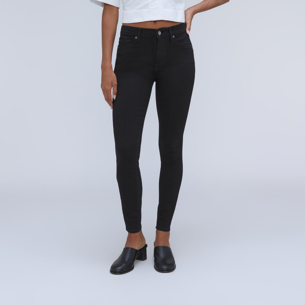The Mid-Rise Skinny Stretch Jean Black – Everlane