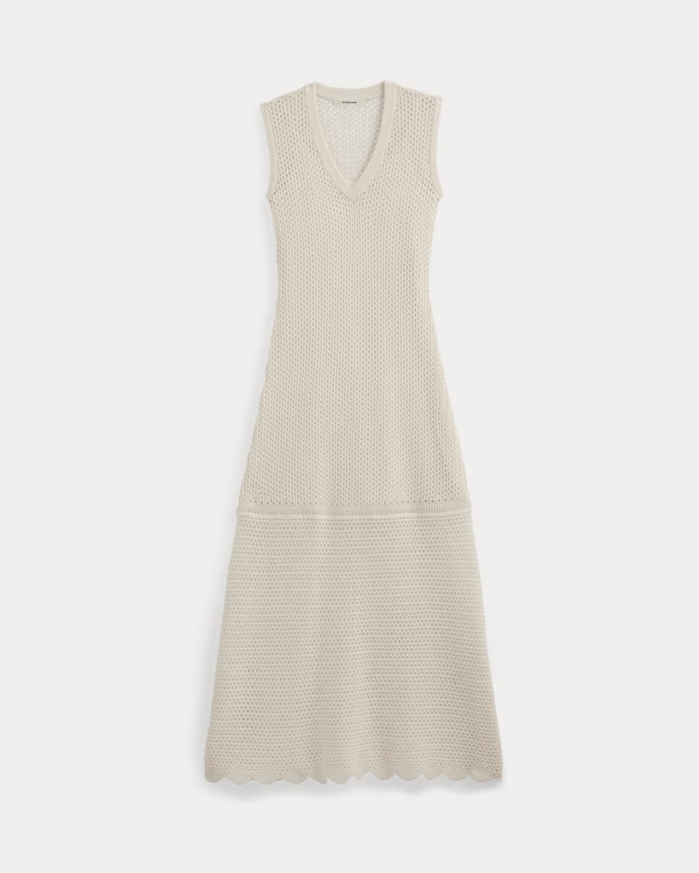 womens-lace-knit-maxi-sweater-dress-bone | alt