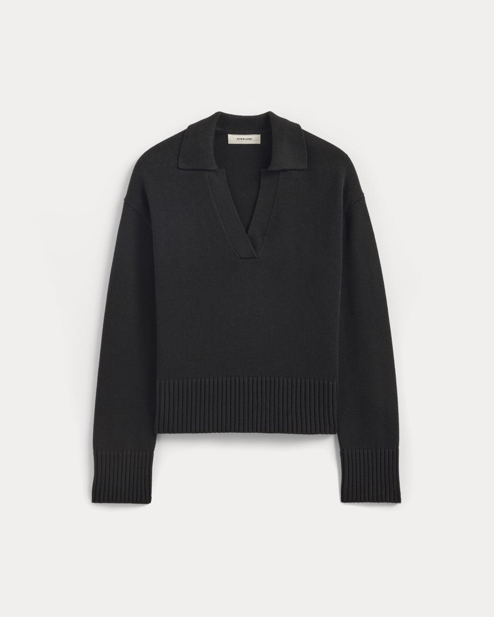 womens-cotton-boxy-polo-black | alt