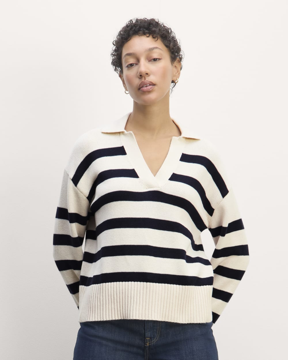 womens-cotton-boxy-polo-canvas-navy | primary