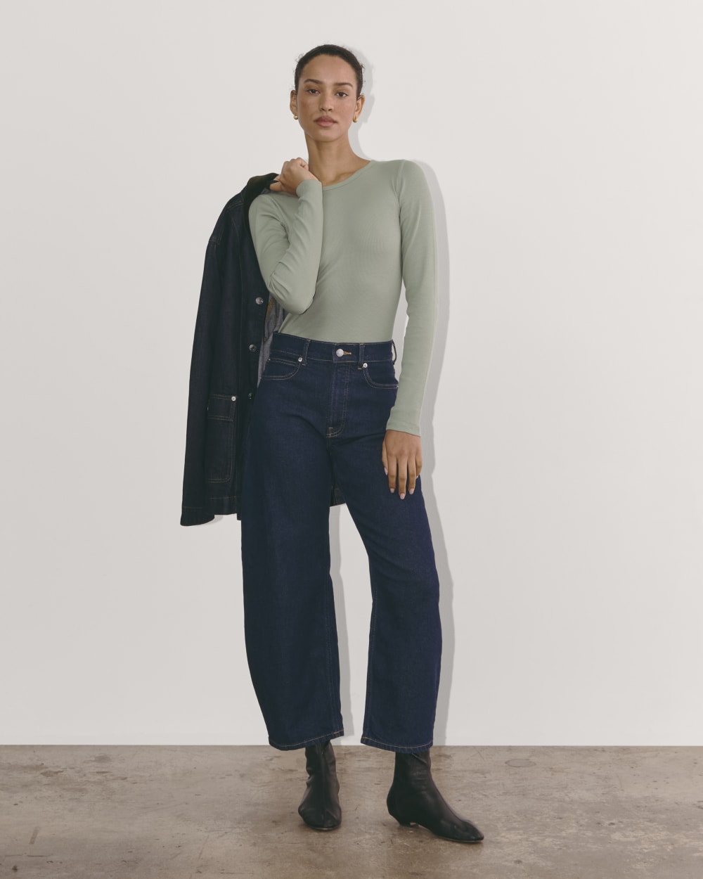 womens-supima-rib-long-sleeve-crew-sage-green