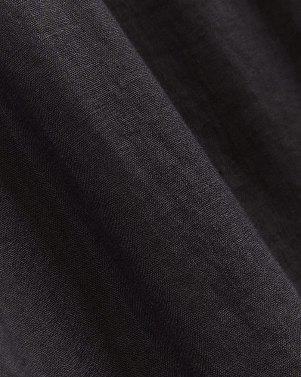 womens-linen-oversized-puff-sleeve-dress-black