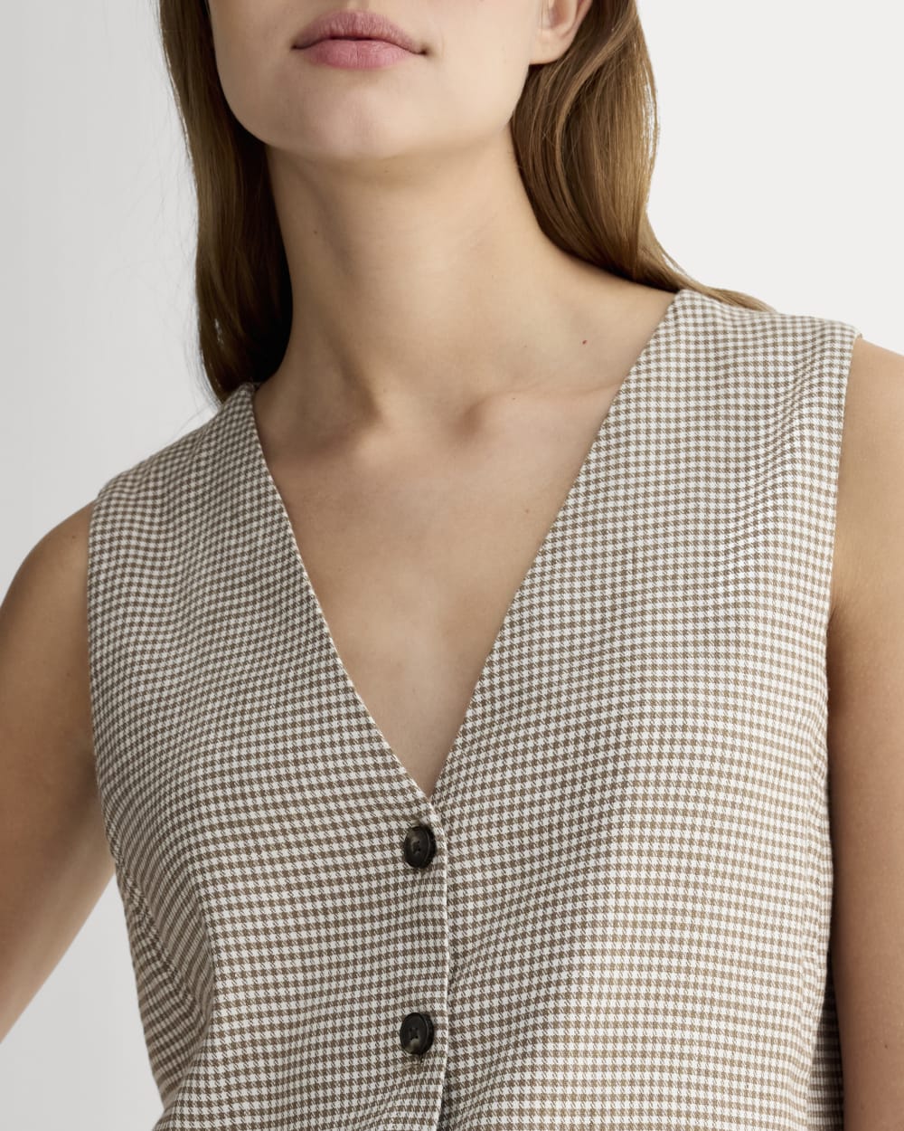 womens-vest-stretch-linen-deep-taupe-mini-gingham