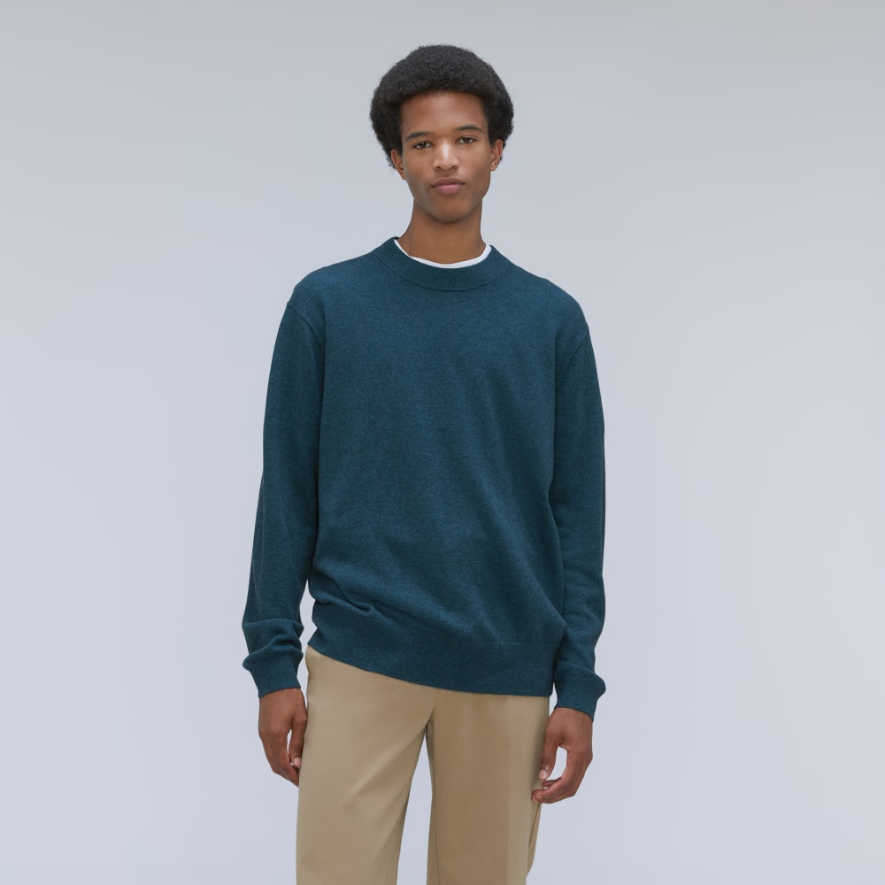 The Merino-Blend Crewneck Sweater | Deep Teal – Everlane