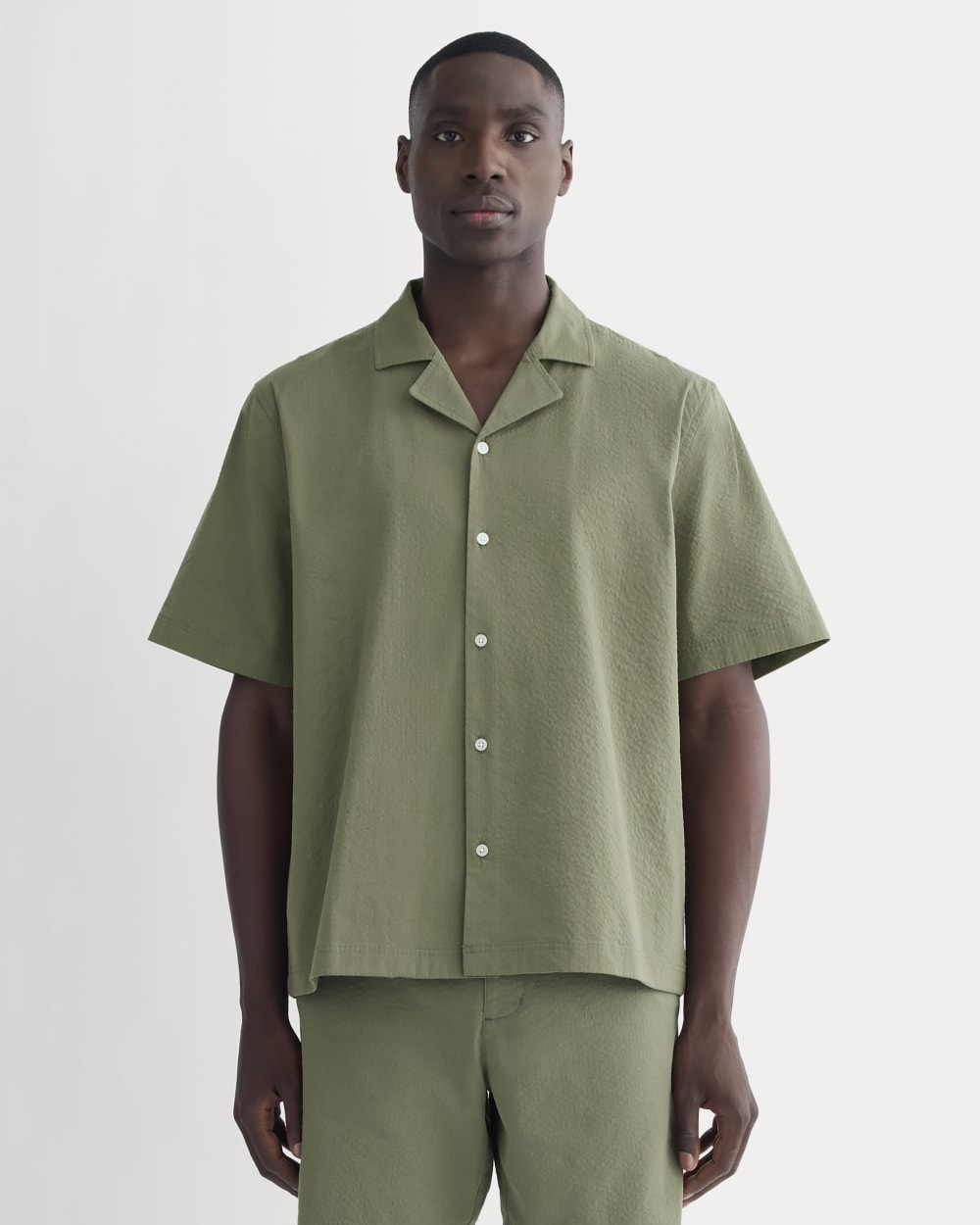 The Seersucker Resort Shirt | Lichen Green – Everlane