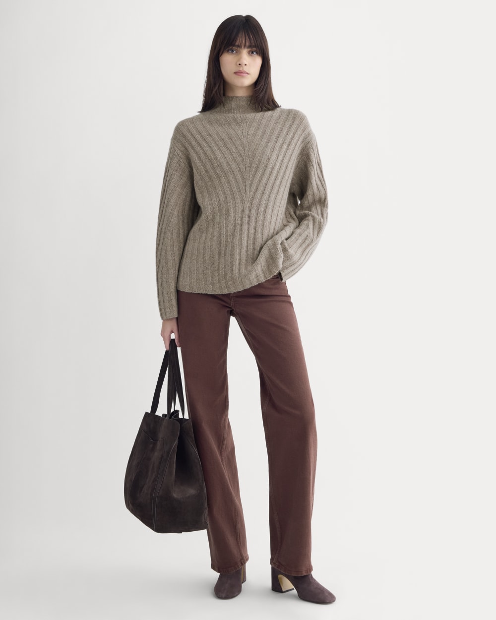 womens-funnel-neck-sweater-wool-cashmere-light-heathered-taupe