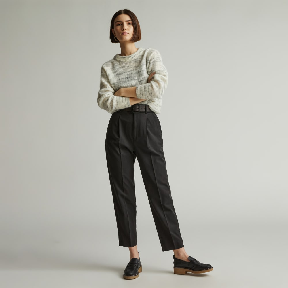 harapeco商店 tapered jacket tapered pants The Draper Tapered Pant in Buttersmooth | Black – Everlane