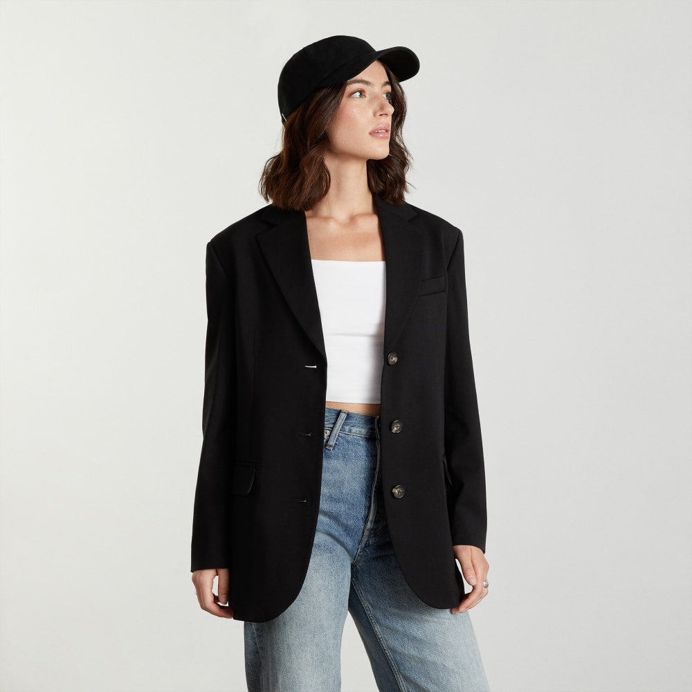 womens-80s-blazer-black | primary