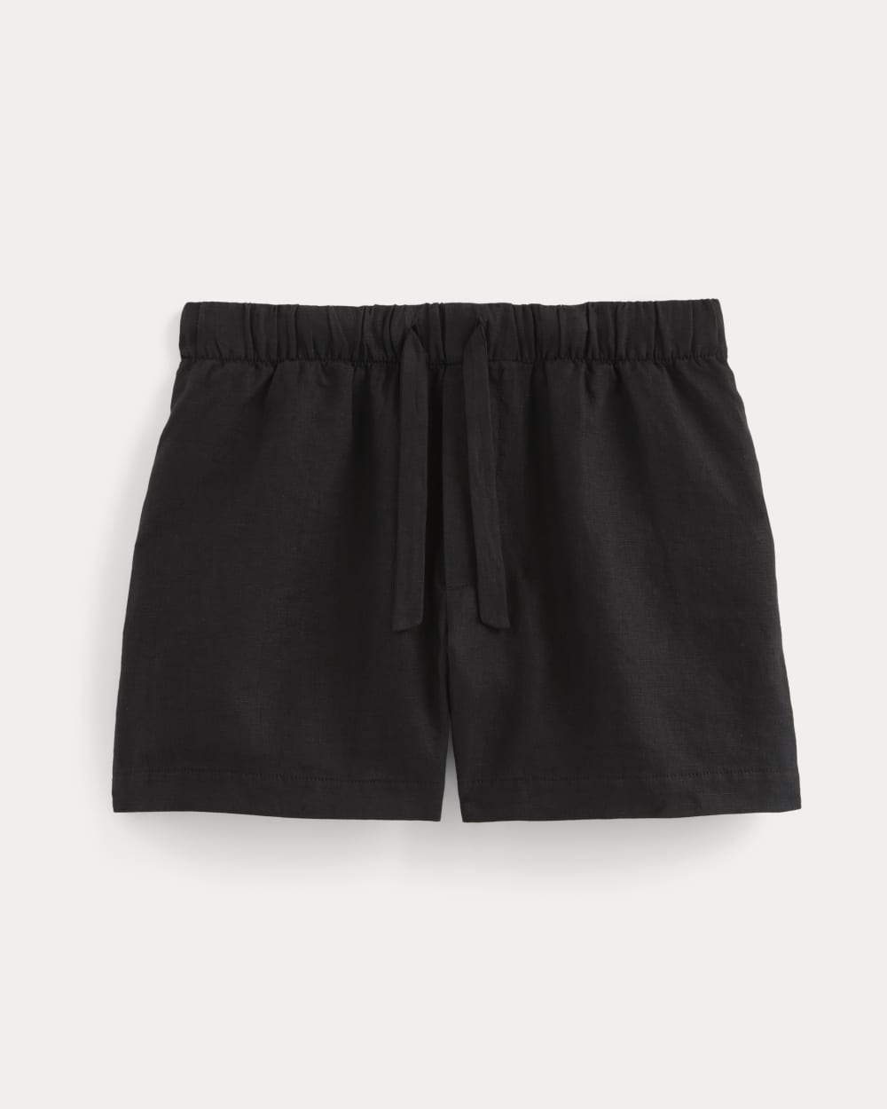 womens-drawstring-boxer-short-in-linen-black | alt