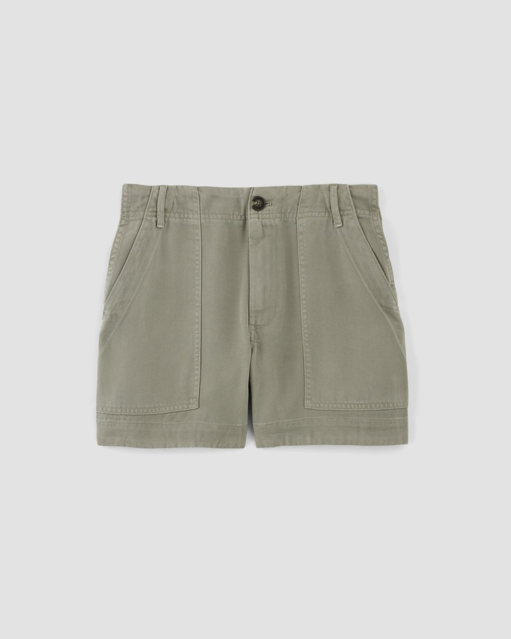 womens-tencel-darted-utility-short-sage-green | alt
